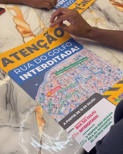 Prefeitura de Porto Seguro realiza obras no Centro e estrangula comércio local