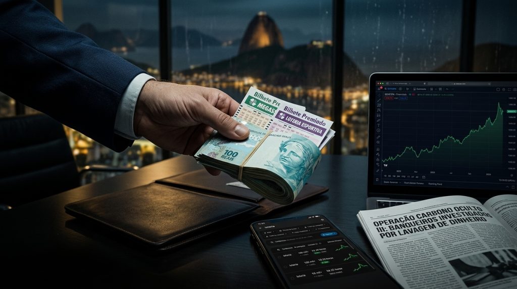 Esquema de lavagem de dinheiro com prêmios de loteria atinge o mercado financeiro nacional